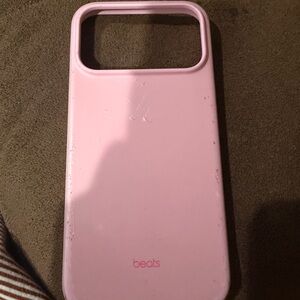 Beats pink phone case